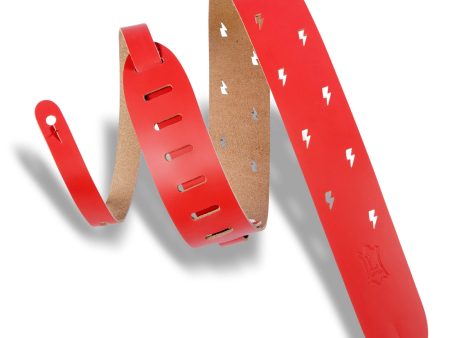 Levy s 2  Bolt Punch Out Strap in Red Discount