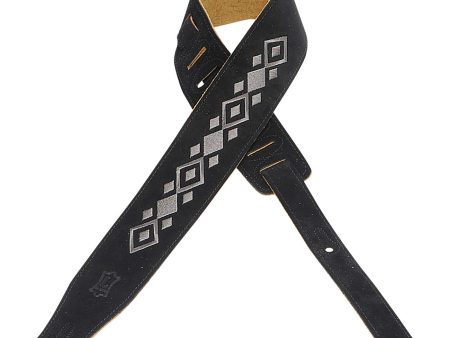 Levy s 2.5  Suede Strap Embroidered Diamond in Black Hot on Sale