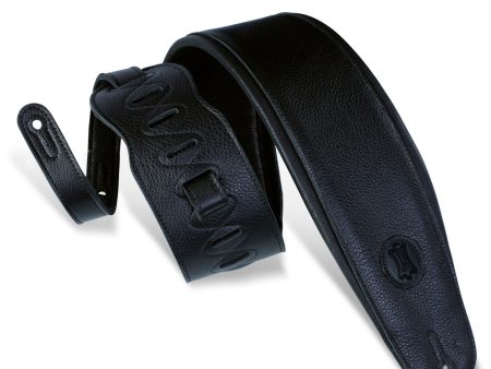 Levy s 4.5  Padded Leather Bass Strap in Black Fashion