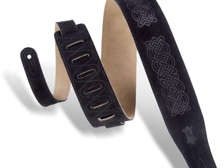 Levy s 2  Suede Strap with Celtic Emboss in Black Discount