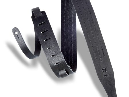 Levy s 2  Triple-Stitch Leather Strap in Black Discount