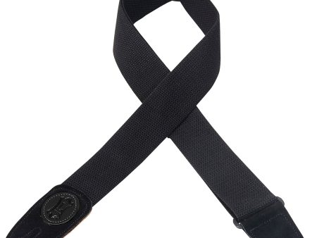 Levy s 2  Signature Series Cotton Strap in Black For Sale