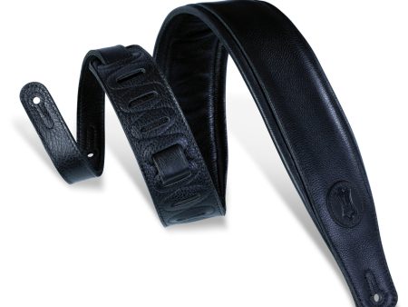 Levy s 3  Signature Padded Leather Strap in Black on Sale