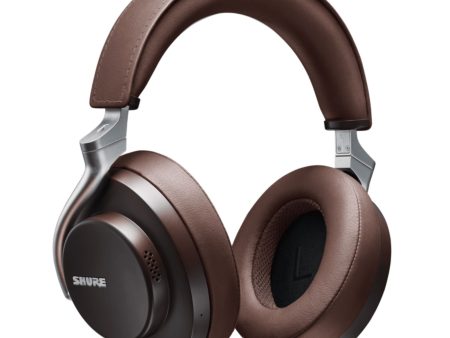 Shure AONIC 50 Premium Wireless Bluetooth Headphones (Dark Brown) For Sale