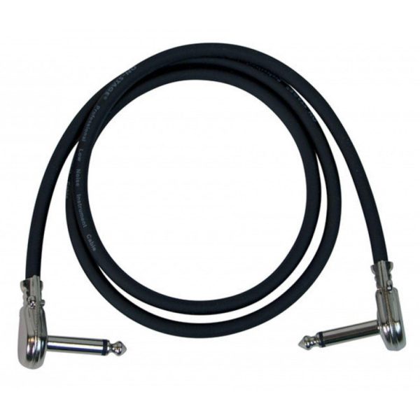 On-Stage PC536B 3 Foot Patch Cable with Pancake Connectors (Black) Online now