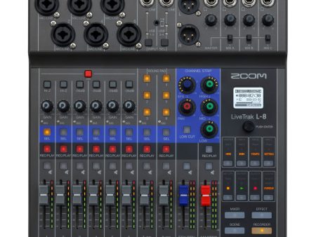 Zoom L8 LiveTrak 8-channel Digital Mixer Recorder Online Sale