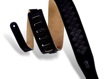 Levy s 2.5  Suede Strap with Dandelion Emboss in Black Hot on Sale