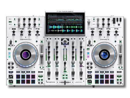 Denon DJ Prime4-WH 4 Channel Standalone DJ system Media Player in White Discount