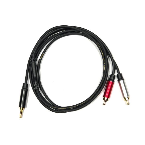 ABT ABT-AC035M 3.5mm Male to 2 x RCA Male Audio Cable 2 Meters Online now