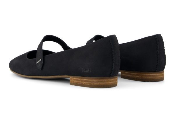 Bianca Flat - Black Leather Cheap