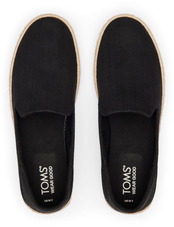 Carolina Espadrille - Black Twill Online Hot Sale