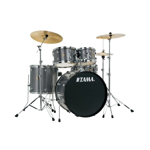 TAMA RM52KH6C Rhythm Mate Shell Acoustic Drum Kit With Hardware And Cymbals - Galaxy Silver (gxs) Online Hot Sale