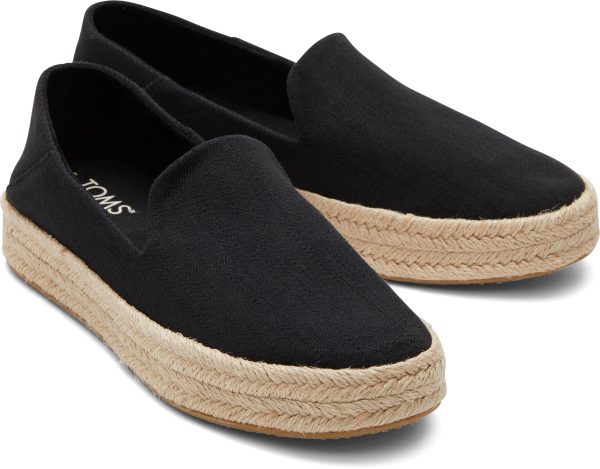 Carolina Espadrille - Black Twill Online Hot Sale