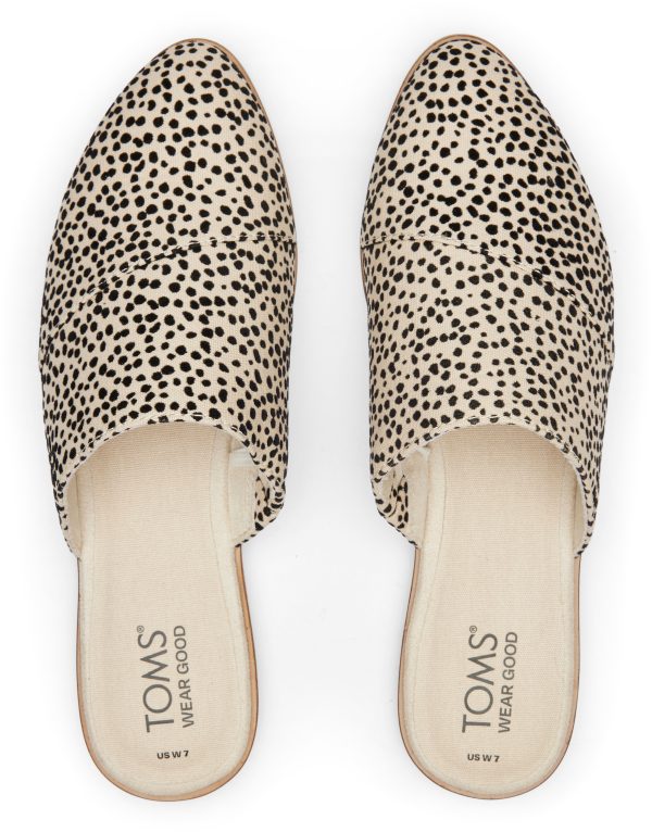 Jade Slip On Flat - Fog Flocked Mini Cheetah For Cheap