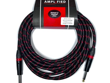 ABT ABT-GTC051B-3M Braided Instrument Cable Mono Jack - Jack 3 Meters on Sale