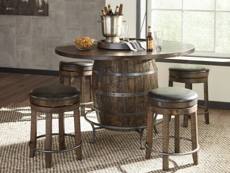 Round Pub Table  Wine Barrel Base For Cheap