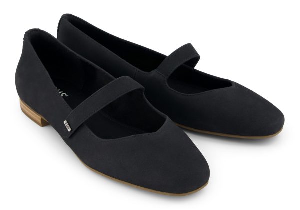 Bianca Flat - Black Leather Cheap