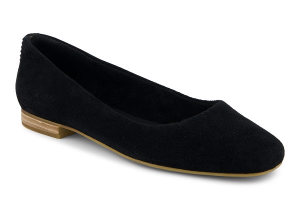 Briella Ballet Flat - Black Suede Online now