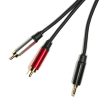 ABT ABT-AC035M 3.5mm Male to 2 x RCA Male Audio Cable 2 Meters Online now