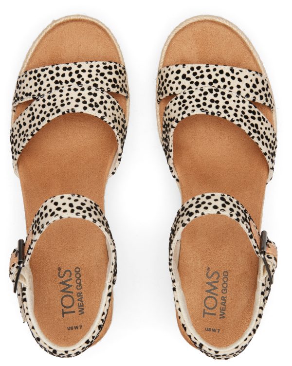 Audrey Espadrille Sandal - Fog Flocked Mini Cheetah Sale