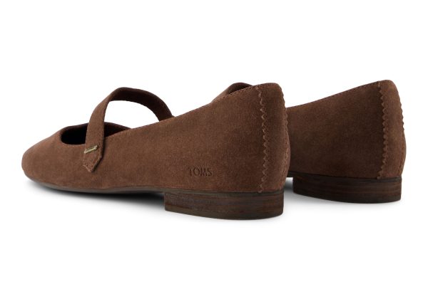 Bianca Flat - Oak Brown Suede Fashion