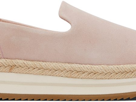 Jocelyn Espadrille Sneaker - Ballet Pink Suede Leather Supply