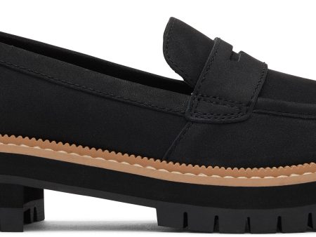 Cara Loafer - Black Leather Online Sale