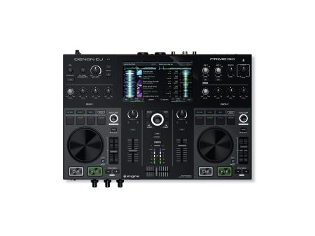 Denon DJ PRIME GO 2-Deck Rechargeable Smart DJ Console with 7  Touchscreen Media Player For Sale