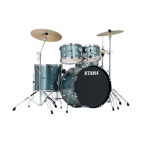 TAMA SG52KH6C Stagestar 22  Bass 5pc Acoustic Drum Kit With 6pc Hardware And Cymbals - Charcoal Silver (csv) Supply