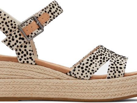 Audrey Espadrille Sandal - Fog Flocked Mini Cheetah Sale