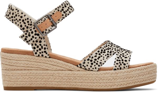 Audrey Espadrille Sandal - Fog Flocked Mini Cheetah Sale