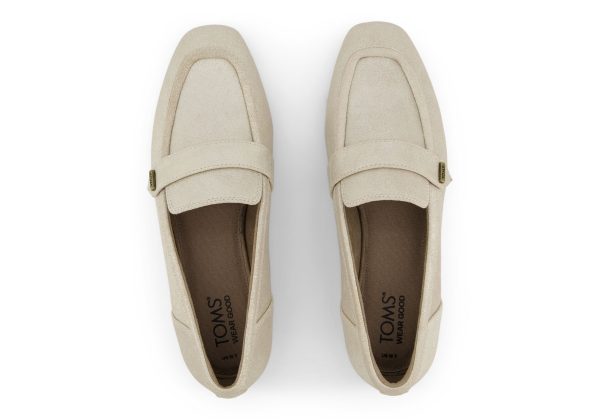 Lynette Loafer - Champagne Metallic Suede on Sale