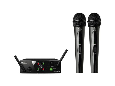 AKG WMS 40 Wireless Mini Dual Vocal Microphone Fashion