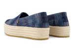 Valencia Platform Espadrille - Navy Novelty Denim Supply