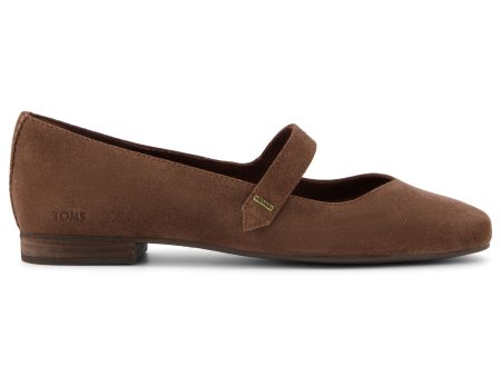 Bianca Flat - Oak Brown Suede Fashion