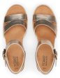 Audrey Espadrille Sandal - Light Gold Metallic Leather Hot on Sale