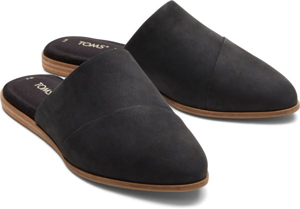 Jade Slip On Flat - Black Leather Discount