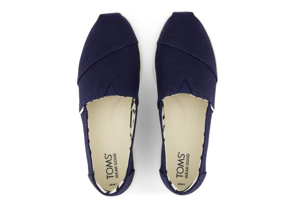 Alpargata Plus - Navy Canvas Hot on Sale