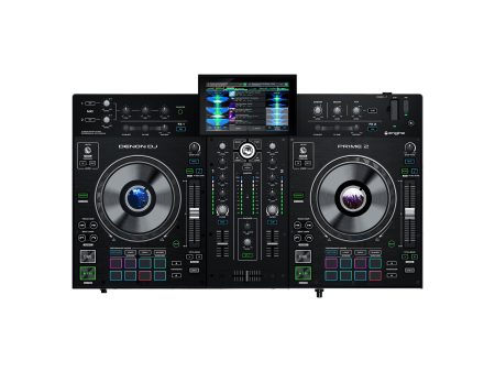 Denon DJ Prime2 2-Deck Smart DJ Console with 7-inch Touchscreen Media Player Cheap