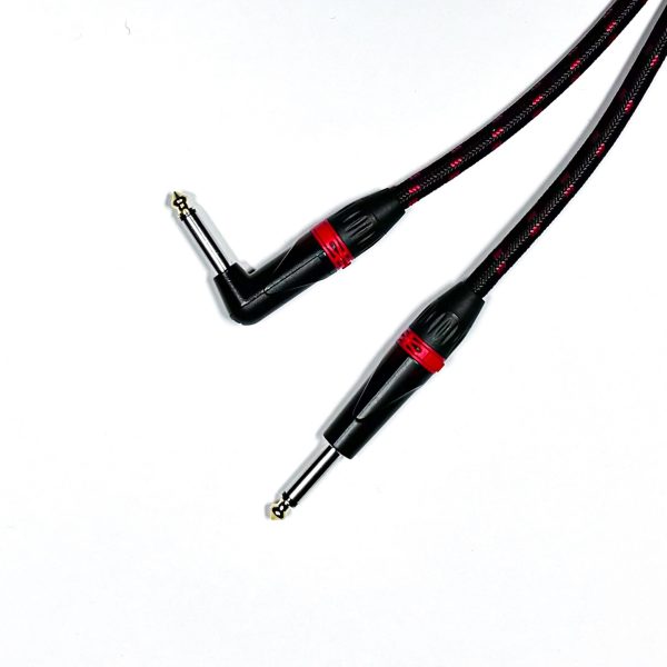 ABT ABT-GTC052B-3M Braided Instrument Cable Mono Jack - Jack (Right Angled) 3 Meters on Sale