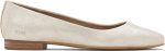 Briella Ballet Flat - Champagne Metallic Suede Fashion