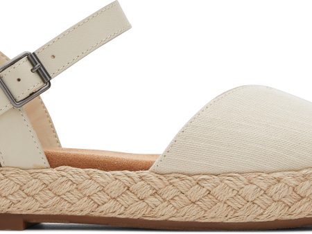 Abby Espadrille Sandal - Natural Slubby Woven Leather Online