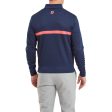 FootJoy Inset Stripe Chillout Pullover - Navy Coral Red Supply