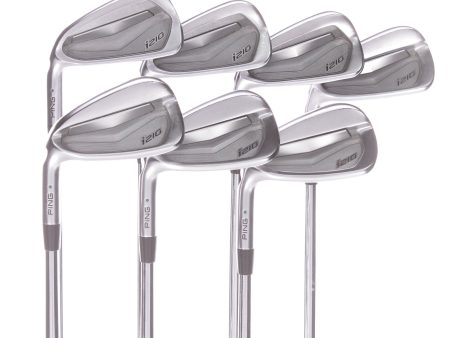 Ping I210 Steel Men s Left Irons 4-PW Green Dot Stiff - Dynamic Gold 120 S300 For Sale