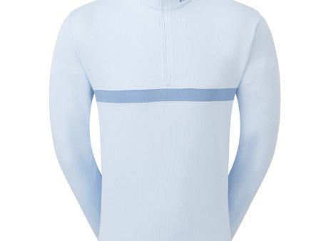 FootJoy Inset Stripe Chillout Pullover - Mist Storm Online Sale