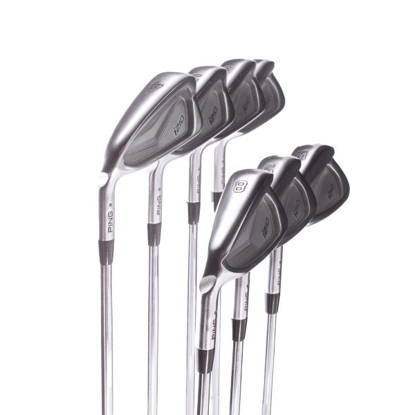 Ping I210 Steel Men s Left Irons 4-PW Green Dot Stiff - Dynamic Gold 120 S300 For Sale